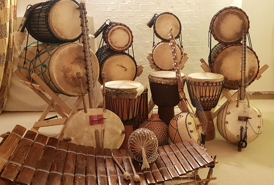 Instrumentenverkauf und -reparatur Djembe Drumming Musikschule Braunschweig